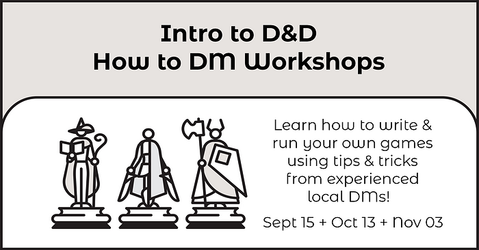 Intro to D&D (How to DM Workshops) logo